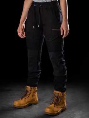 BAD WOMENS SAVIOUR™ CUFFED ELASTIC WAIST WORK PANTS (US 6)